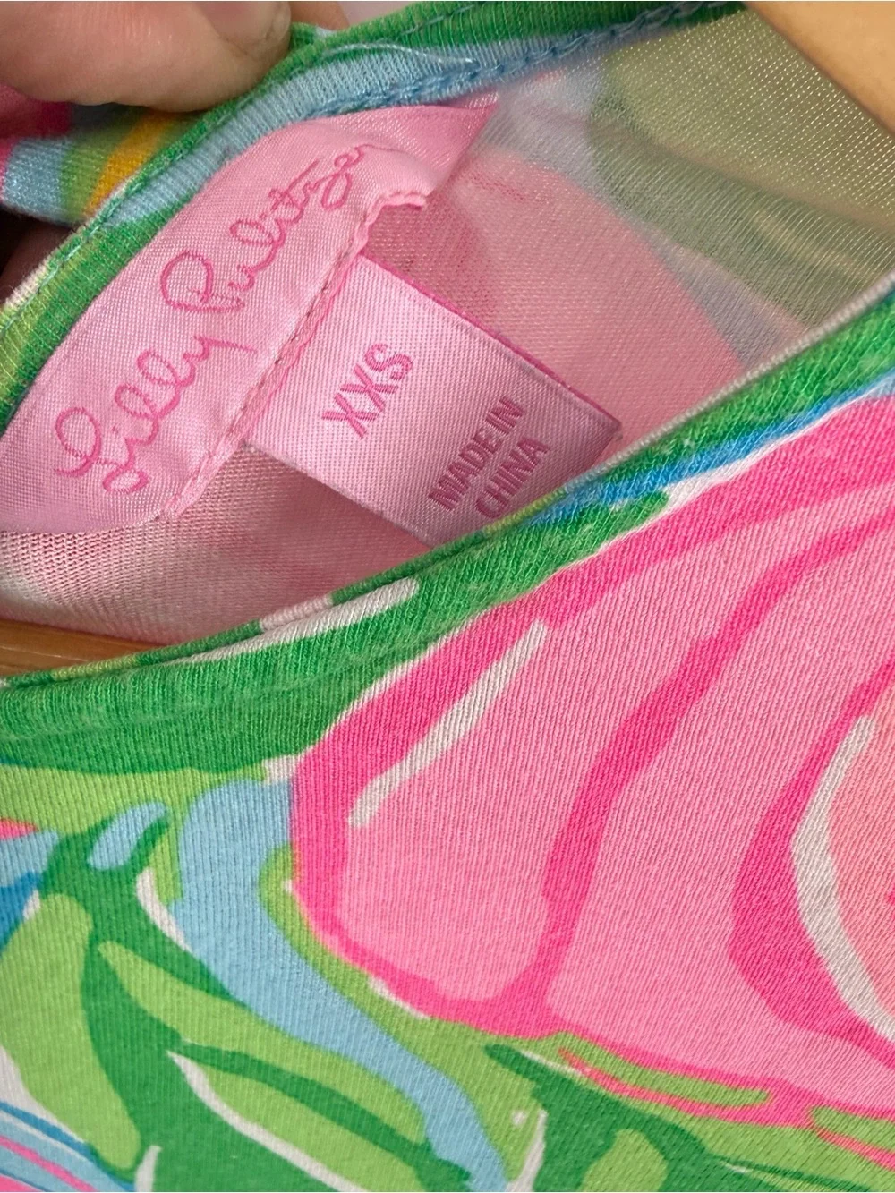 Lilly Pulitzer Ophelia Swing Dress Pink Green Size XXS Strappy Back Mini